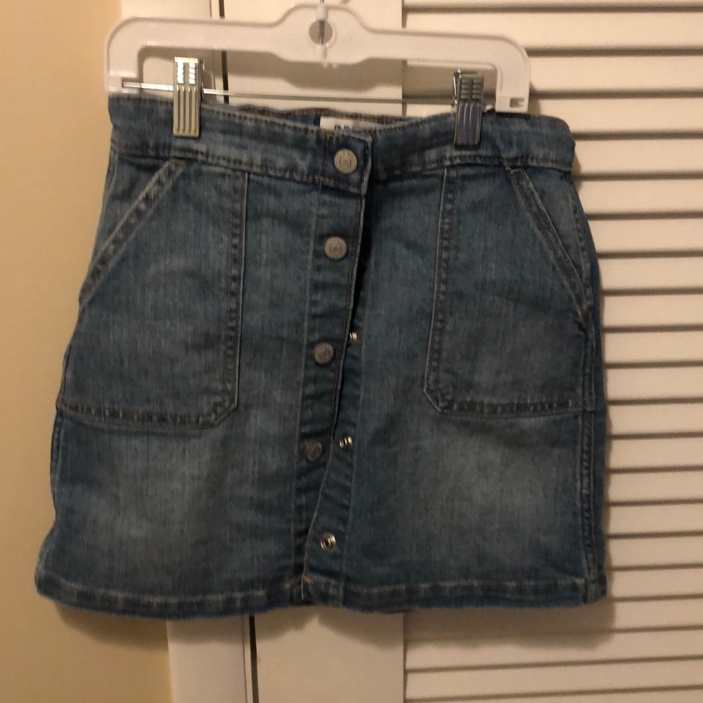 Girls button up denim skirt - like new condition